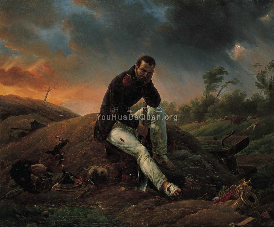 Horace Vernet, The Soldier on the Field of Battle - 贺拉斯·贝内特